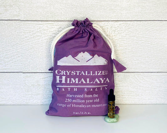 Himalayan Crystalized Bath Salt Bag + Abl Ritual Oil